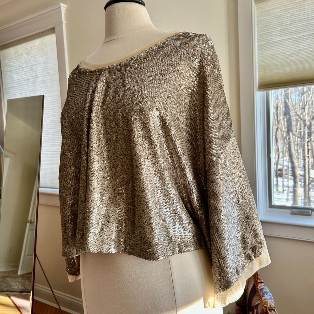 🆕 Free People Sequin Top - Picture 5 of 5
